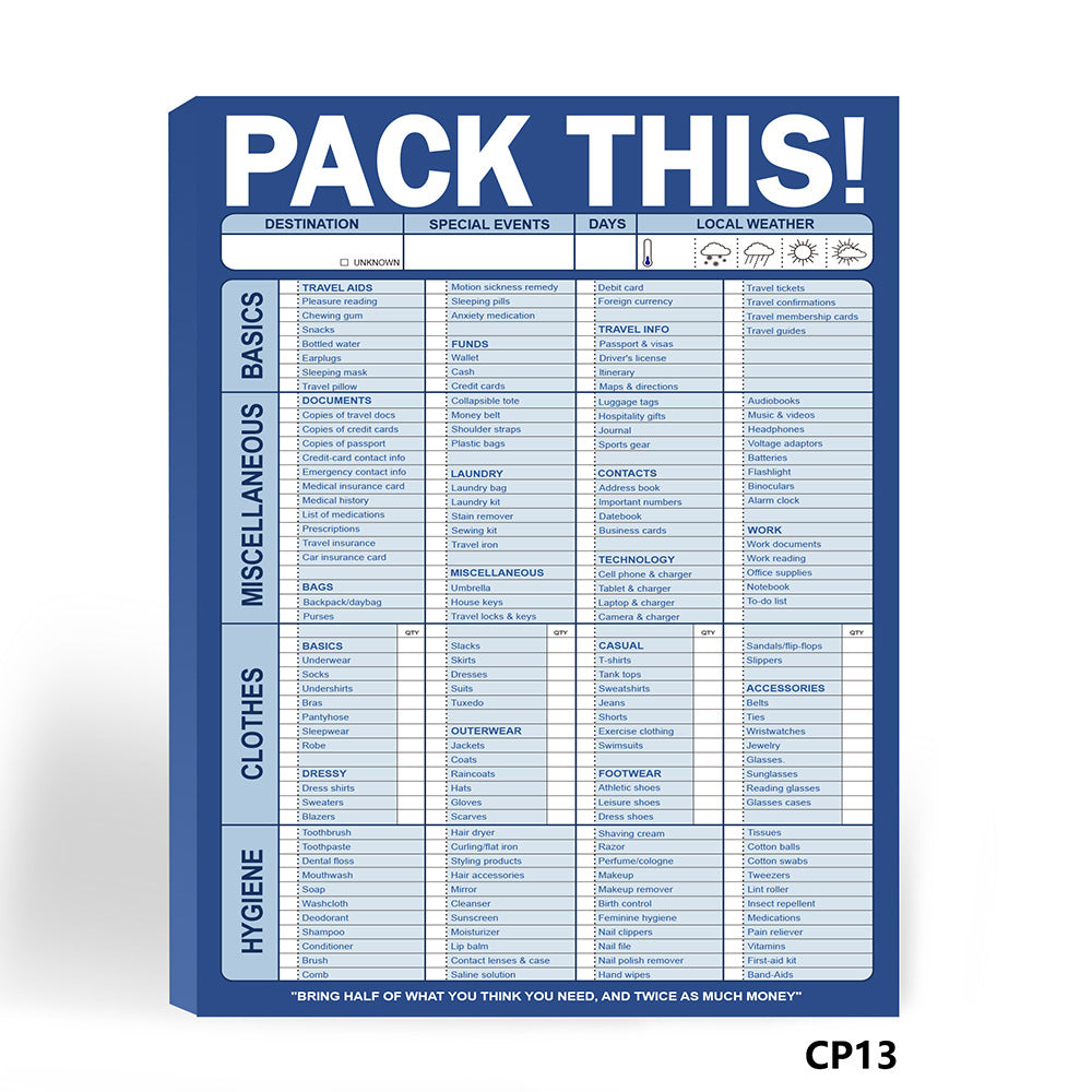 Magnetic Notepad for Food Lists and Time Management