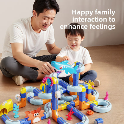 Magnetic Ocean Shark Train Toy Set