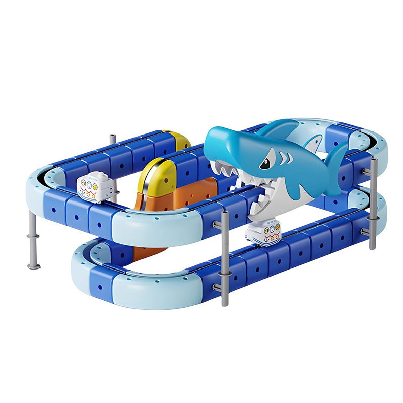 Magnetic Ocean Shark Train Toy Set