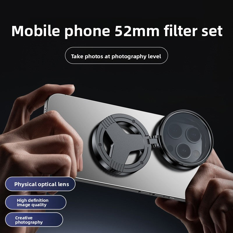 Magnetic Phone Camera Filter with Polarizer Lens