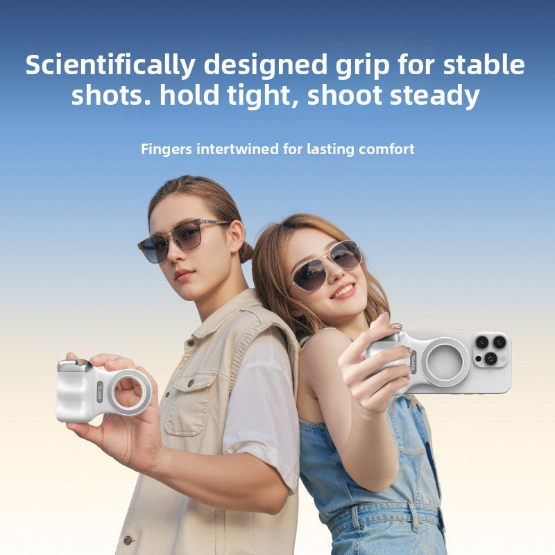 Magnetic Phone Camera Grip with Remote Control