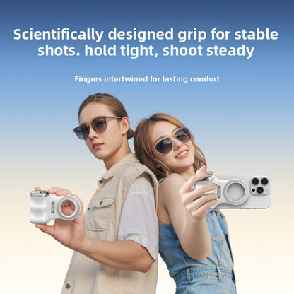 Magnetic Phone Camera Grip with Zoom Control