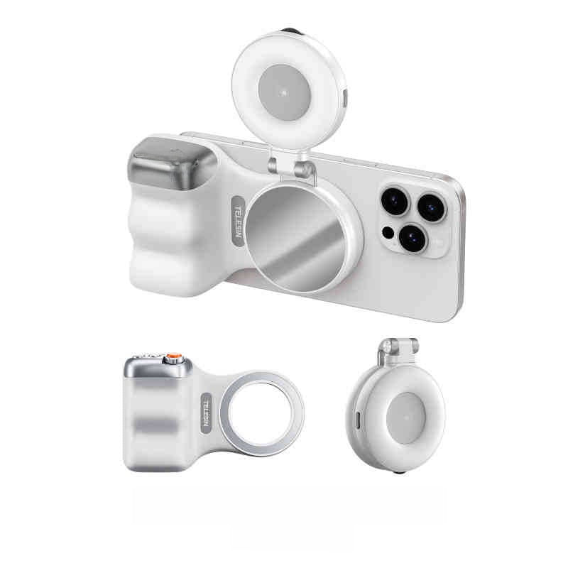 Magnetic Phone Camera Grip with Zoom Control