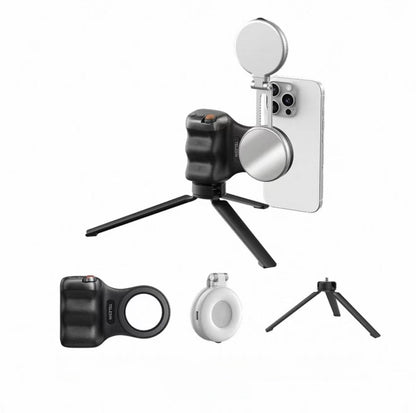 Magnetic Phone Camera Grip with Zoom Control