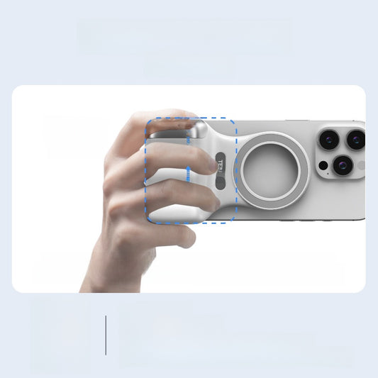 Magnetic Phone Camera Grip with Zoom Control