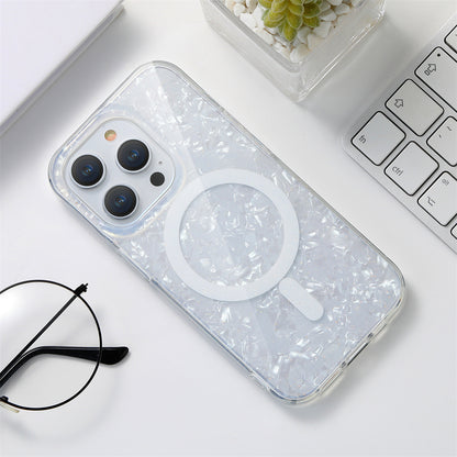 Magnetic Phone Case for iPhone with Glitter Shell Design