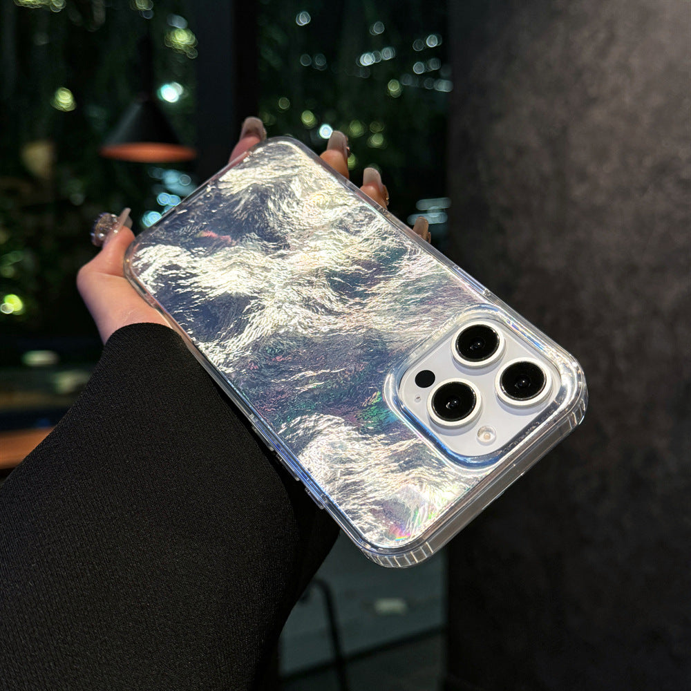 Magnetic Phone Case for iPhone with Glitter Shell Design