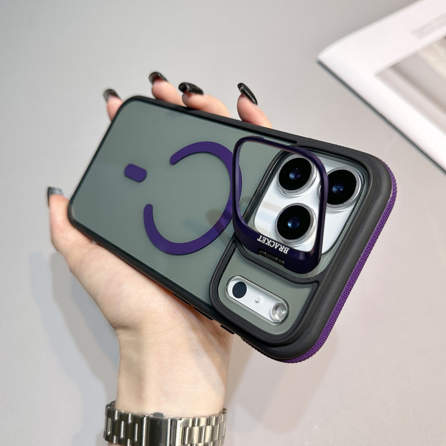 Magnetic Phone Case with Lens Holder