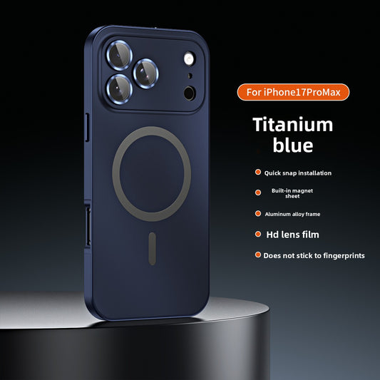 Magnetic Phone Case with Metal Frame and Lens Protection