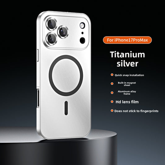 Magnetic Phone Case with Metal Frame and Lens Protection