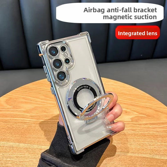 Magnetic Phone Case with Stand Shockproof Hard Case