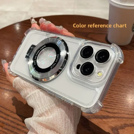 Magnetic Phone Case with Stand Shockproof Hard Case