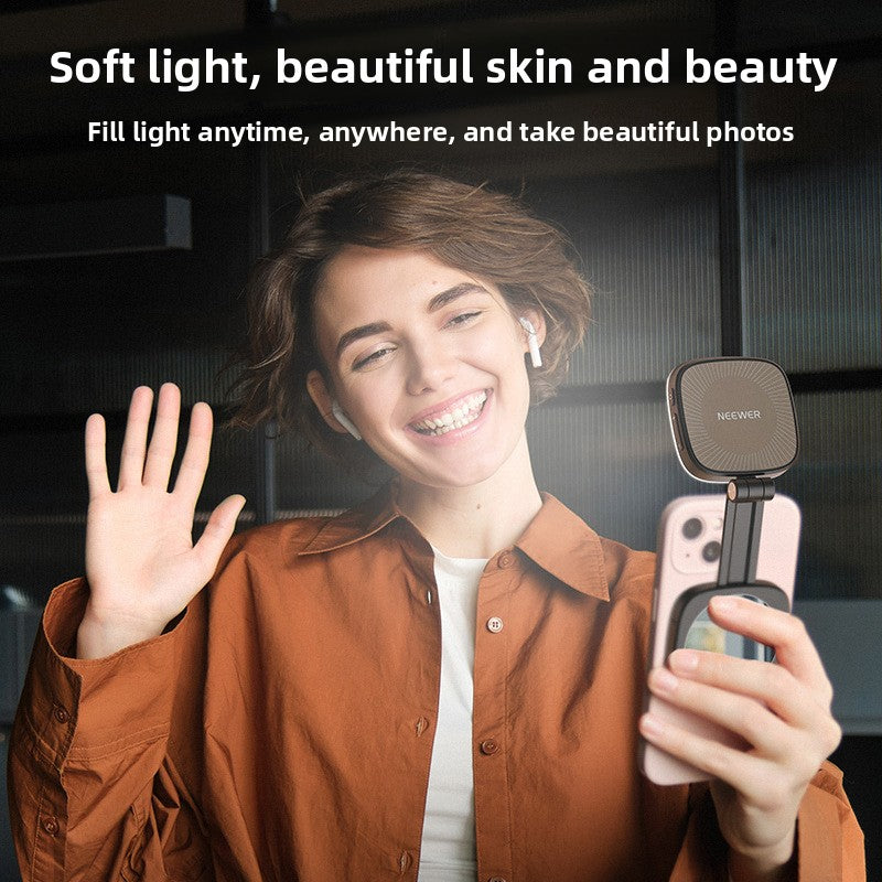 Magnetic phone light enhancer