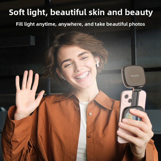 Magnetic phone light enhancer