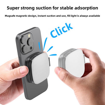 Magnetic phone light enhancer