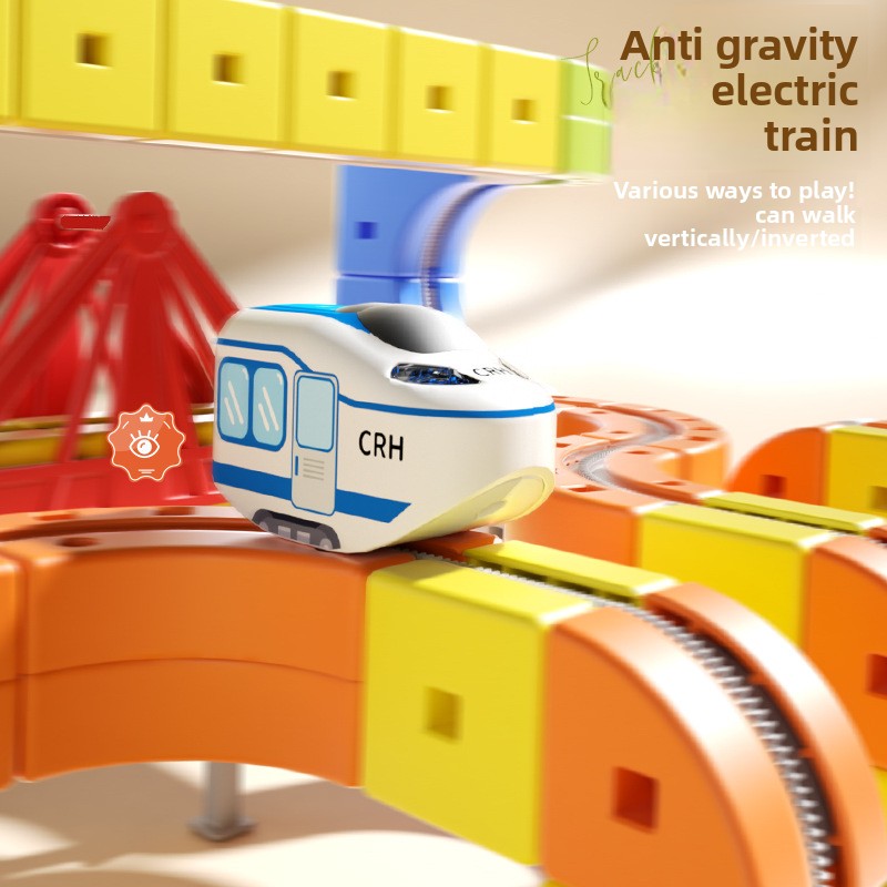 Magnetic Rail Building Blocks Electric Train Set