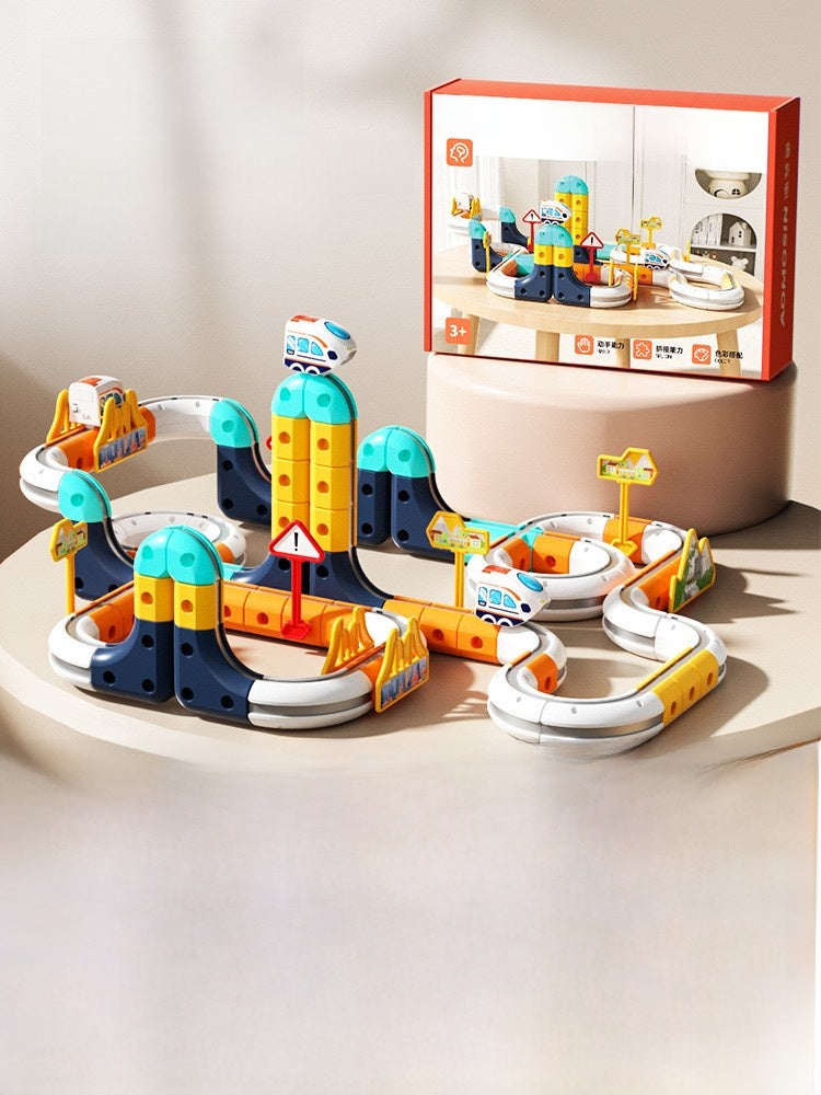 Magnetic Rail Track Building Toy Set