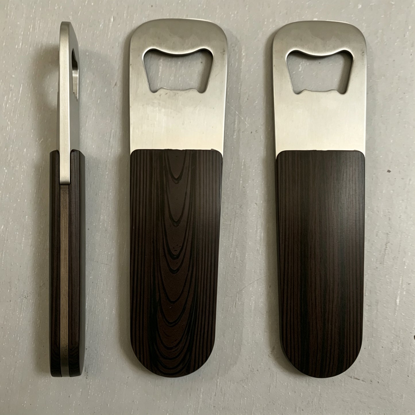 Magnetic Refrigerator Magnet Beer Bottle Opener Black Walnut Bottle