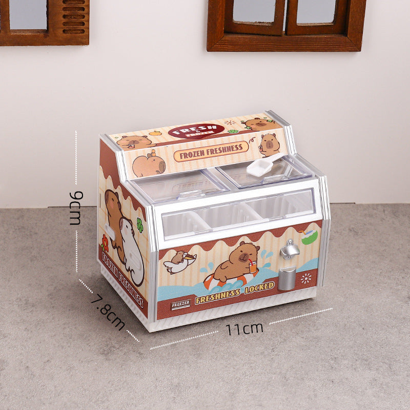 Magnetic refrigerator stick horizontal simulation freezer
