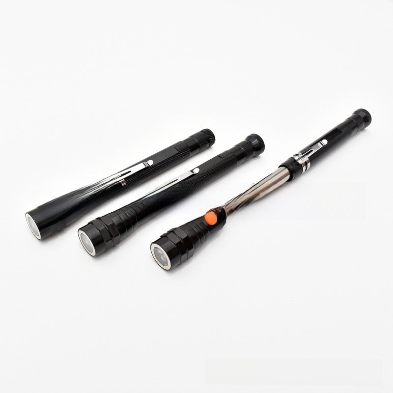 Magnetic Retractable Flashlight with Pickup Function