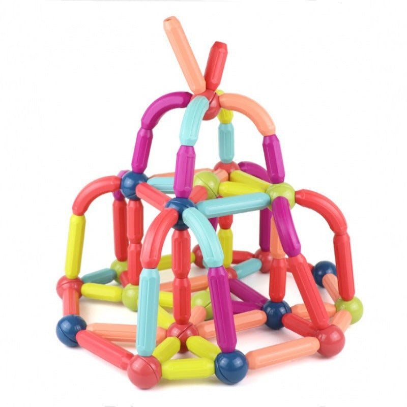 Magnetic rod educational toy for children