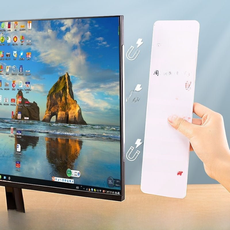 Magnetic screen message board