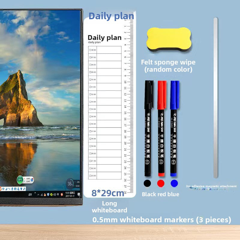 Magnetic screen message board
