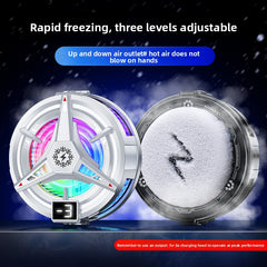 White digital display icing back clip