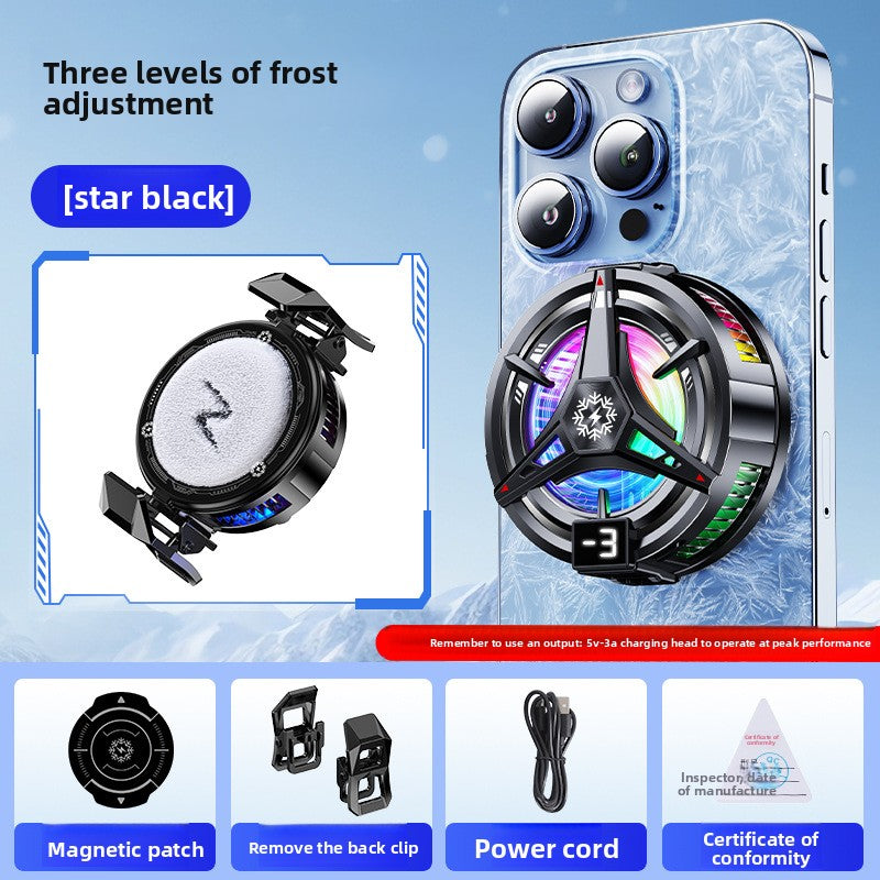 Magnetic Semiconductor Phone Cooler with Digital Display