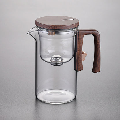 Magnetic Separation Glass Teapot