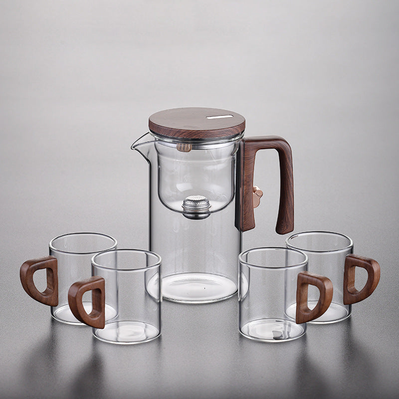 Magnetic Separation Glass Teapot
