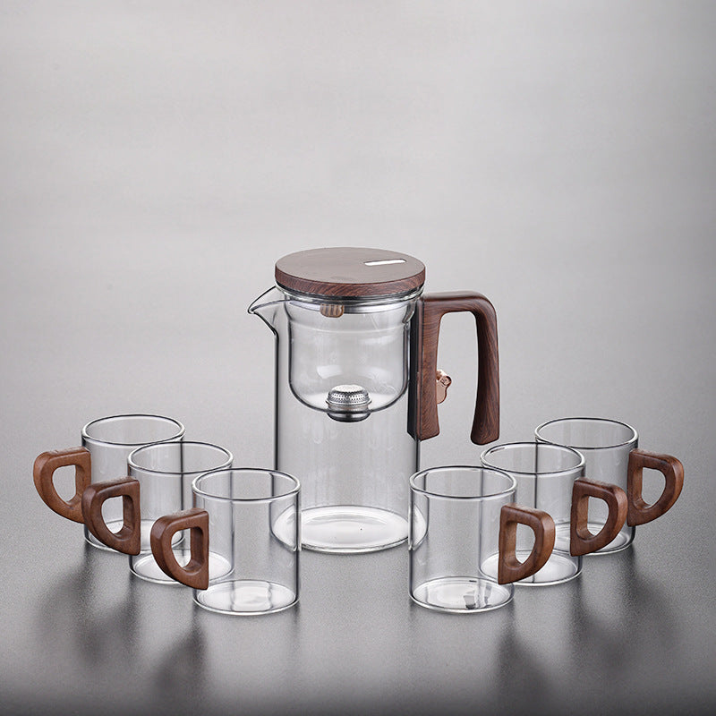 Magnetic Separation Glass Teapot