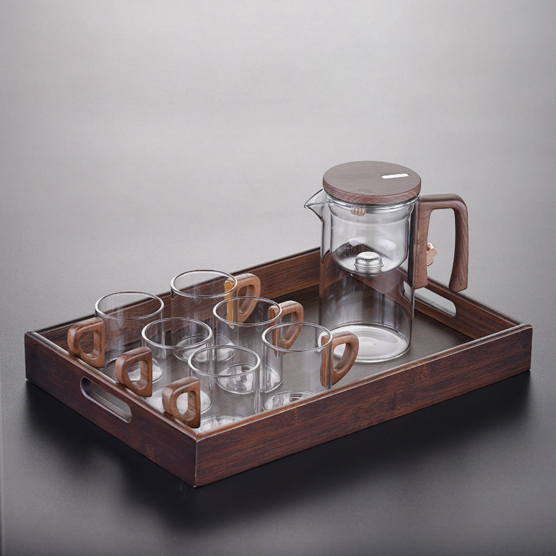 Magnetic Separation Glass Teapot