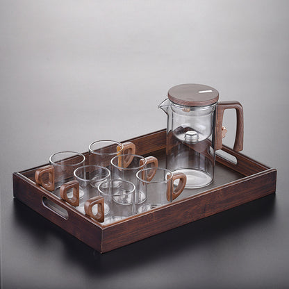 Magnetic Separation Glass Teapot