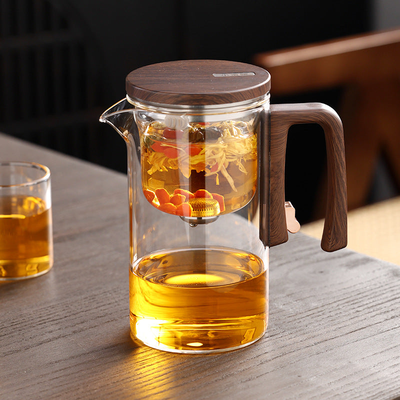 Magnetic Separation Glass Teapot