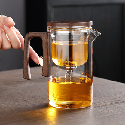 Magnetic Separation Glass Teapot