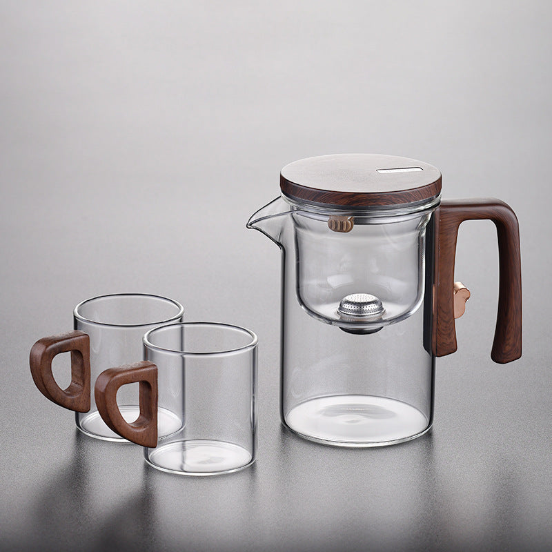 Magnetic Separation Glass Teapot