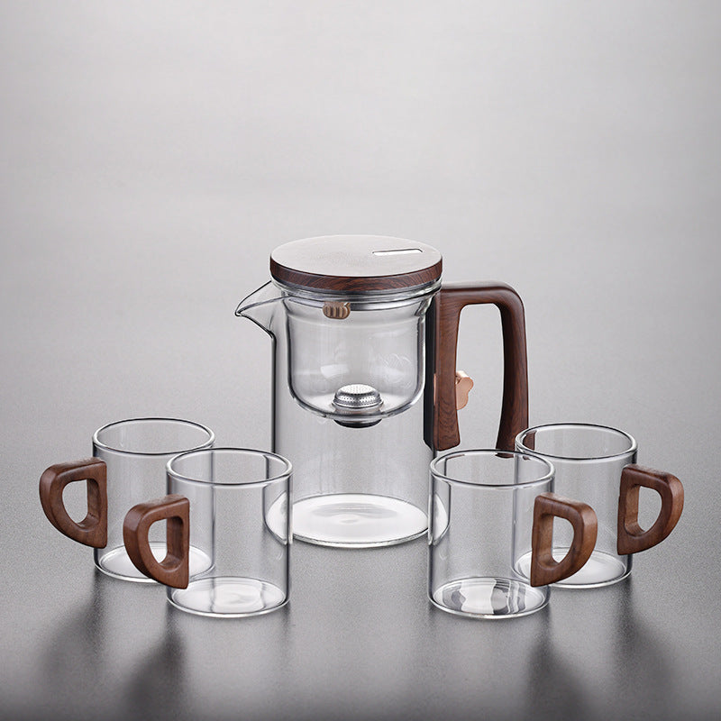 Magnetic Separation Glass Teapot