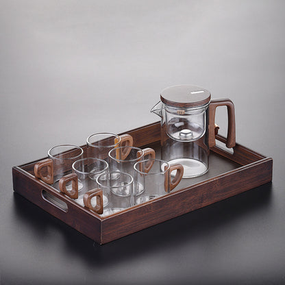 Magnetic Separation Glass Teapot