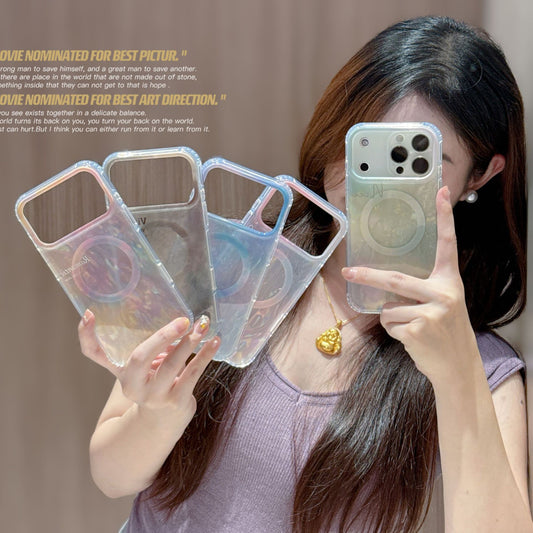 Magnetic Shell Pattern Phone Case for iPhone