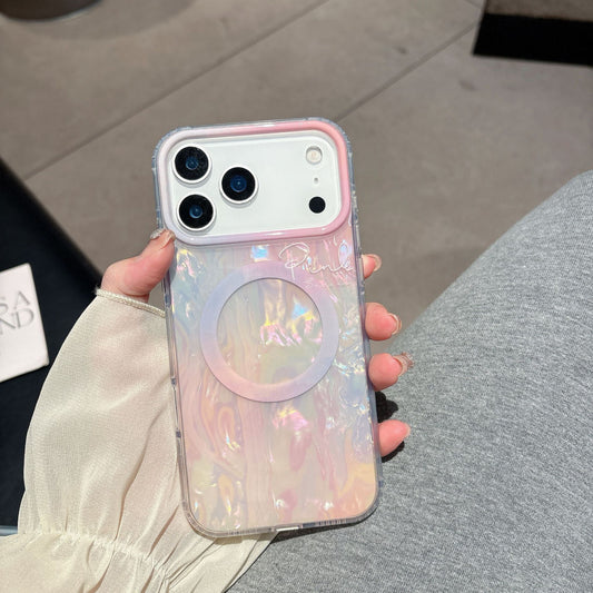 Magnetic Shell Pattern Phone Case for iPhone