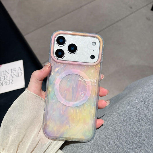 Magnetic Shell Pattern Phone Case for iPhone