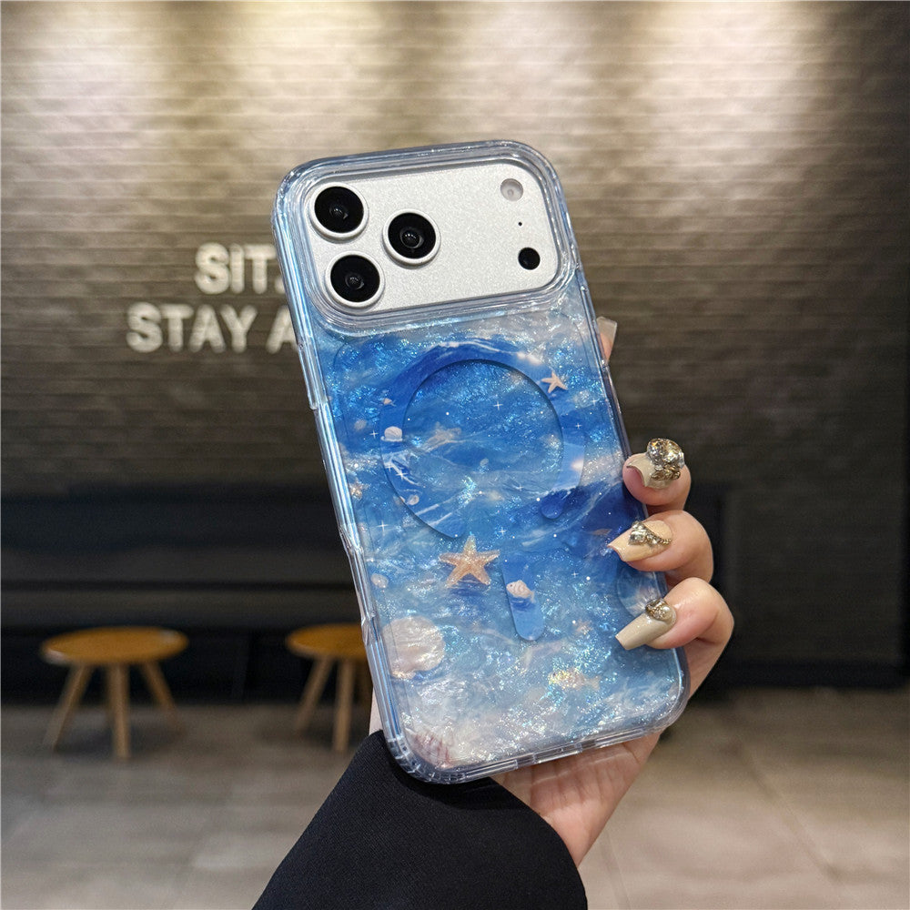 Magnetic Shell Pattern Phone Case