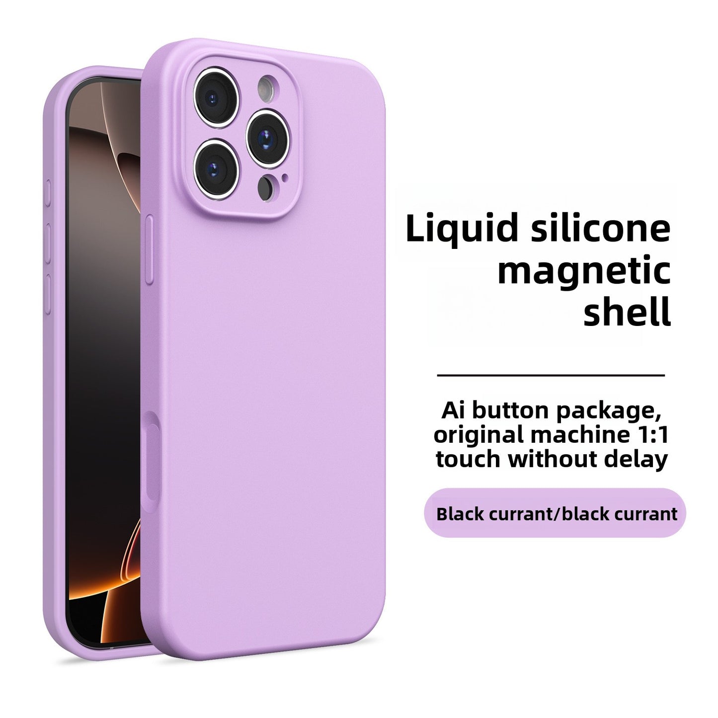 Magnetic Silicone Phone Case for Apple iPhone