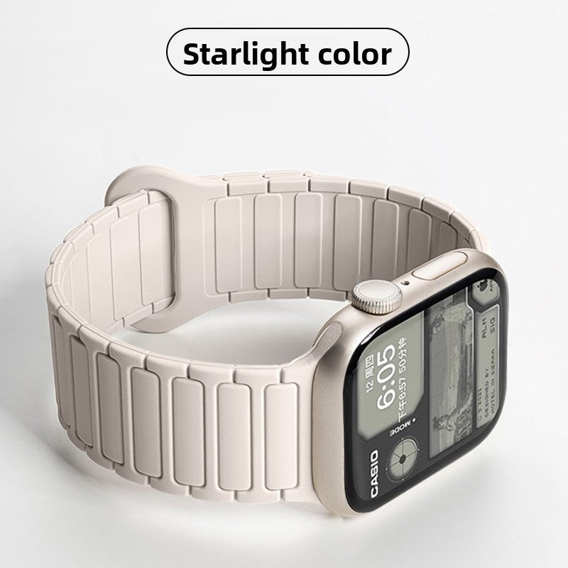 Magnetic Silicone Watch Strap for Apple Watch