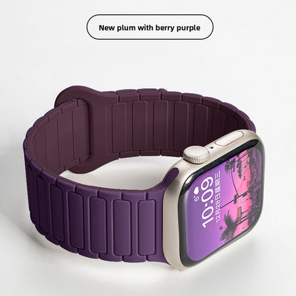 Magnetic Silicone Watch Strap for Apple Watch