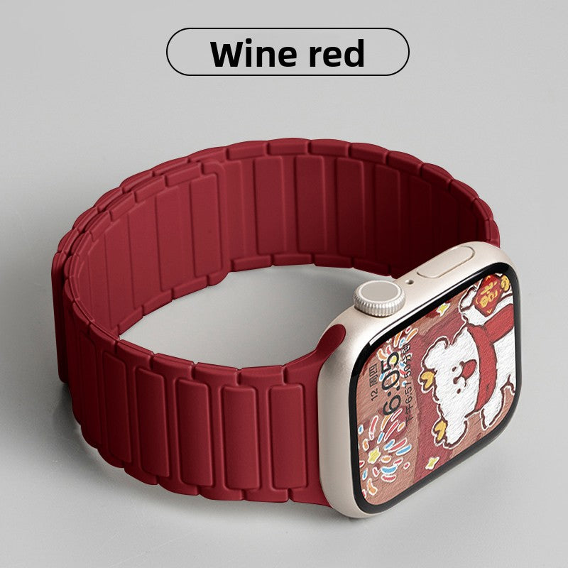 Magnetic Silicone Watch Strap for Apple Watch