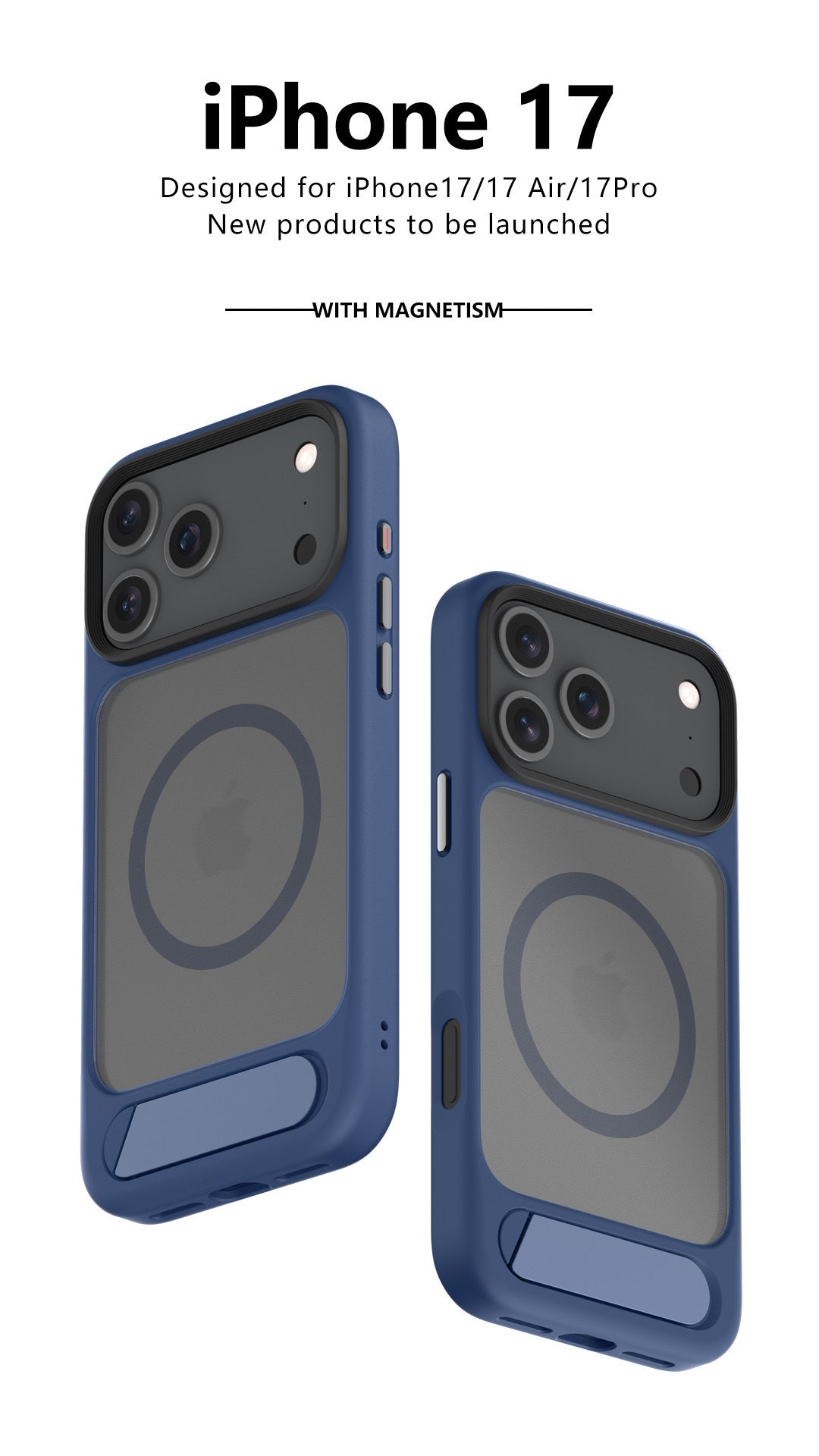 Magnetic Skin-Feel Phone Case with Stand