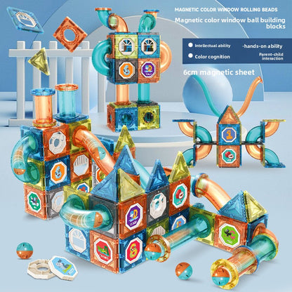 Magnetic Slide Ball Track Building Toy