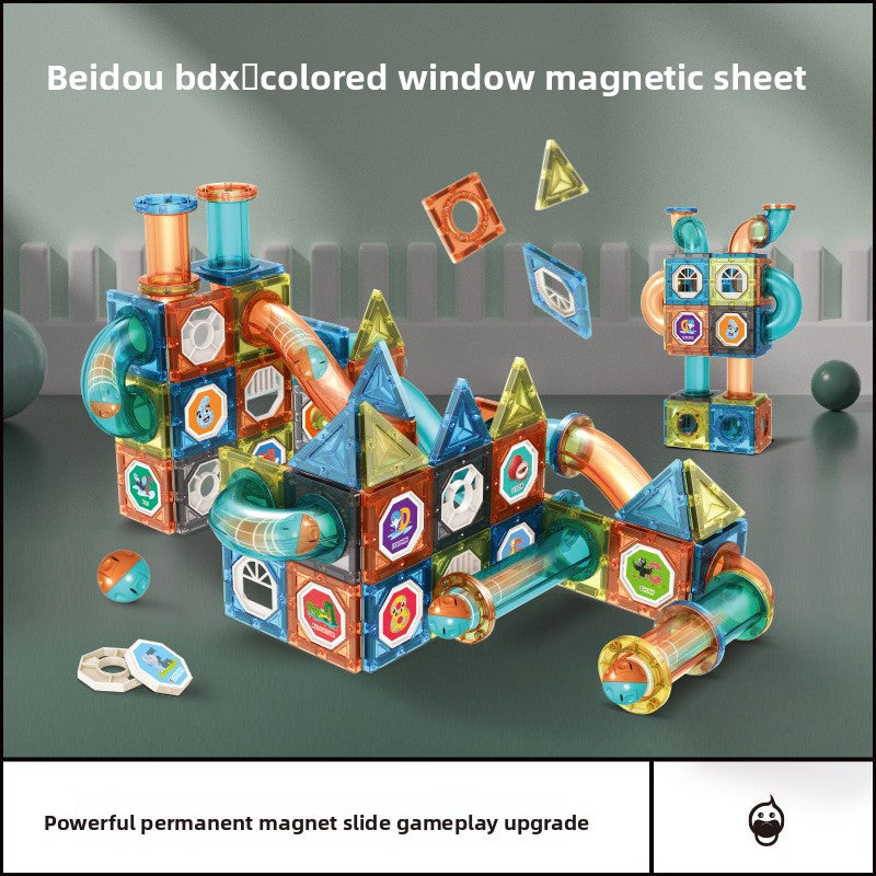 Magnetic Slide Ball Track Building Toy